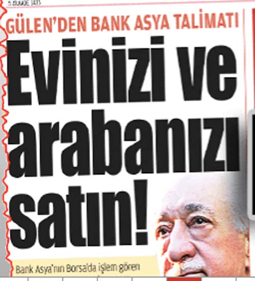 Gülen, ülkücülere bankasyayı kurtarma görevi verdi.